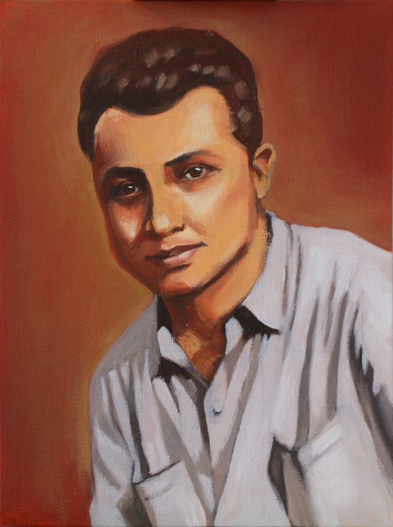 Oil painting portrait of Pacifico